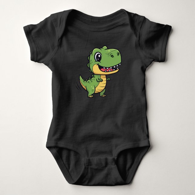 Body Cute Cartoon T-Rex Dinosaur Baby Bodysuit (Devant)