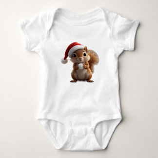 Body Cute Christmas Squirrel Baby Bodysuit