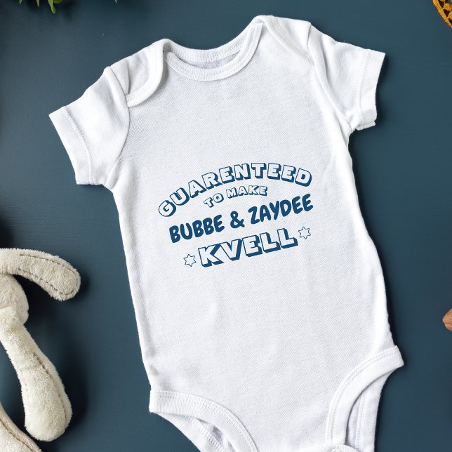 Body Cute Funny Jewish Bubbe & Zaydee (ou autre nom) (The ultimate Jewish baby onesie—because making Bubbe and Zaydee kvell is a full-time job!)