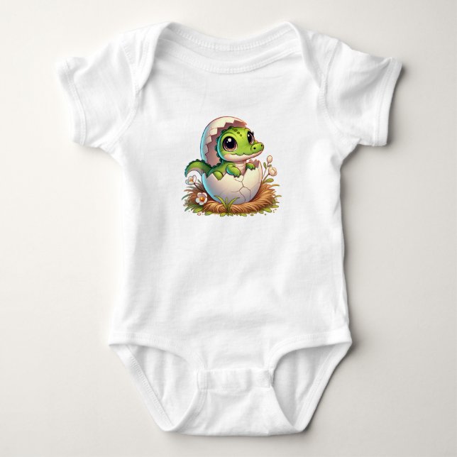 Body Cute Kawaii Baby shower d'éclosion d'alligator béb (Devant)