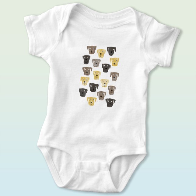 Body Cute Labrador Retriever Chien (Labrador retriever dog baby bodysuit)