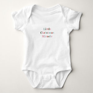 Body Cute Little Christmas Miracle Quote Romper