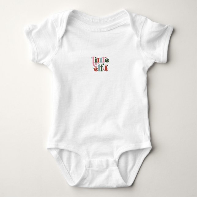 Body Cute Little Elf Christmas Quote (Devant)