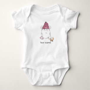 Body Cute Little Hamster Nom personnalisé Baby Bodysui