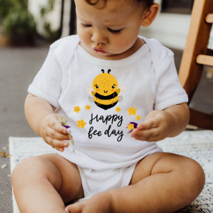 Body Cute Little Honey Bee Yellow Stars   Baby Bodysuit