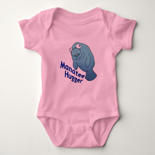 Body Cute Manatee Hugger Cartographier animal (Devant)