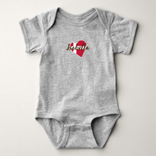 Body Cute Modern Danemark Drapeau coeur danois nom pers