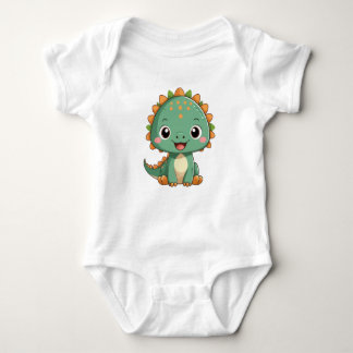 Body Cute Smiling Baby Dinosaur Bodysuit