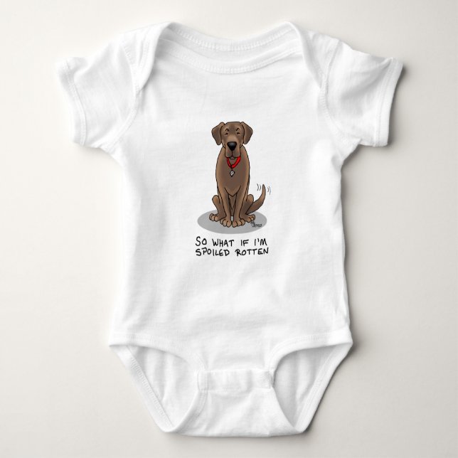 Body Cute Spoten Rotten Chocolate Labrador Retriever (Devant)