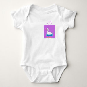 Body Cute Swan thème Baby shower fille