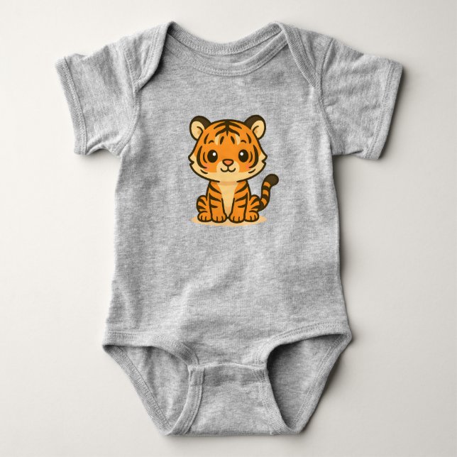 Body Cute Tiger Baby Bodysuit (Devant)