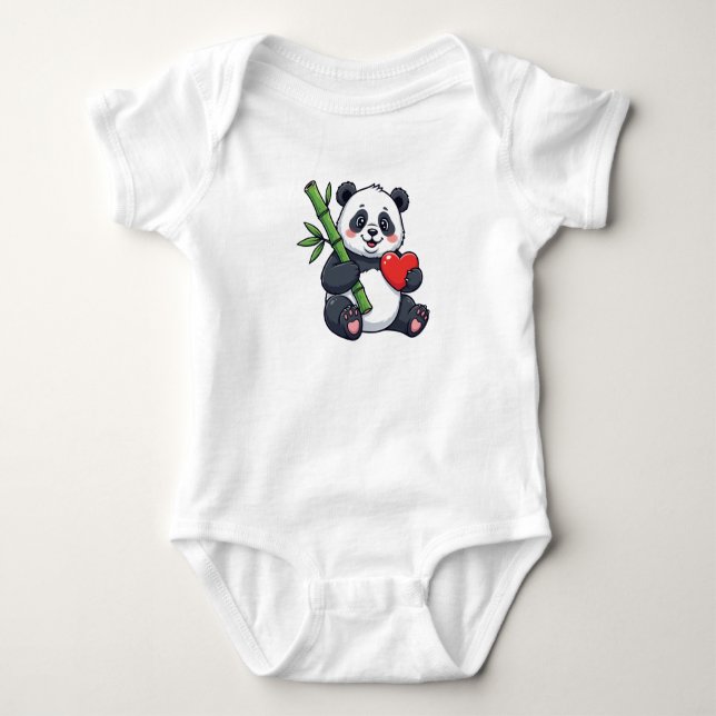 Body Cute Toddler Panda Design – Adorable Panda Illustr (Devant)