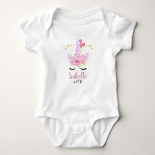 Body Cute Unicorn Florales roses