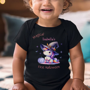 Body Cute Unicorn Girls first Halloween Nom personnalis