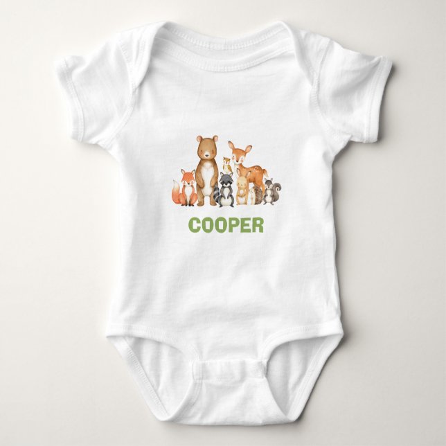 Body Cute Woodland Animaux Forêt Boy (Devant)