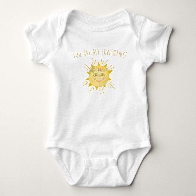 Body Cute Yellow You Are My Sunshine Baby shower Cadeau (Devant)