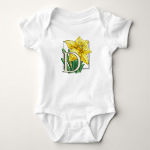 Body D pour des vêtements de bébé de monogramme de