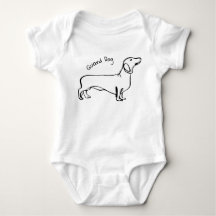 Dachshund Dreams : Bodysuit pour bébé personnalisa
