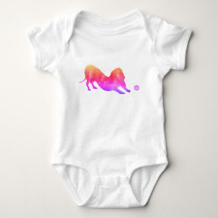Body Dachshund rose avec boule