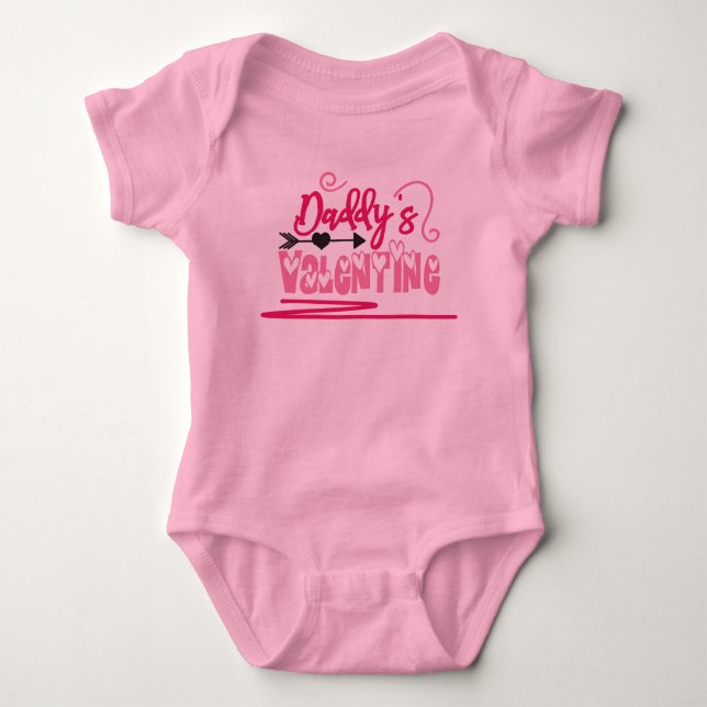 Body Daddy's Valentine Cute 1er Valentines Day Girl (Devant)