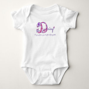 Body Daisy girls nom et sens D monogramme chemise