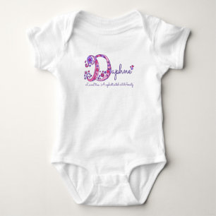 Body Daphné filles nom et sens D monogramme chemise