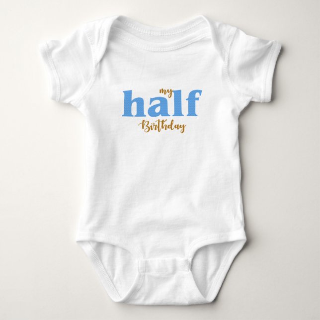 Body Demi de chemise d'anniversaire de bébés (Devant)