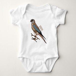 Body dessin animé d'oiseau-kestrel américain