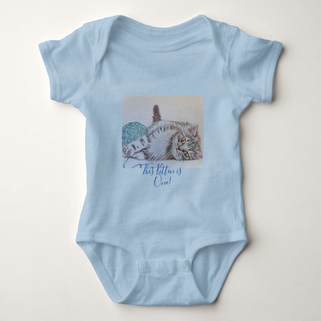 Body Dessin artistique d'un chaton mignon pour son prem (Devant)