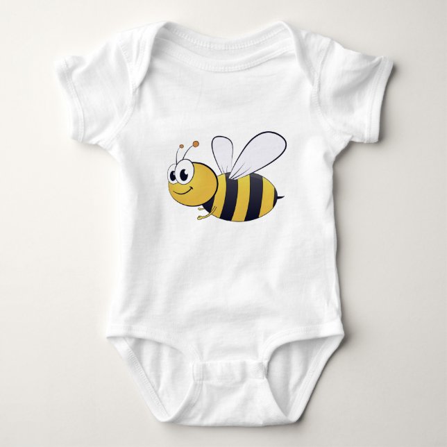 Body Dessin d'abeilles miel/Costume de jersey Clipart (Devant)