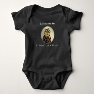 Body Dessin de dessin de tigre en costume de bébé Bodys