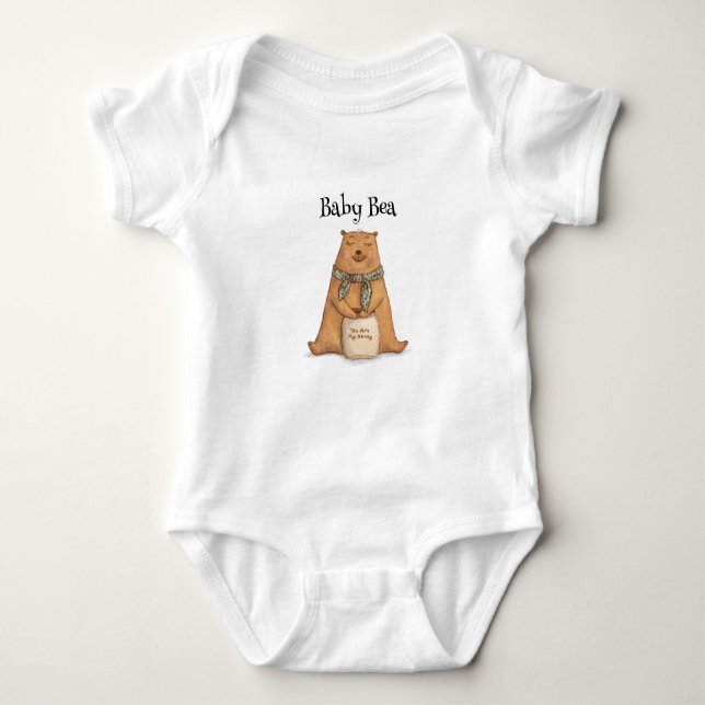 Body Dessin d'ours Brown orange mignon (Devant)