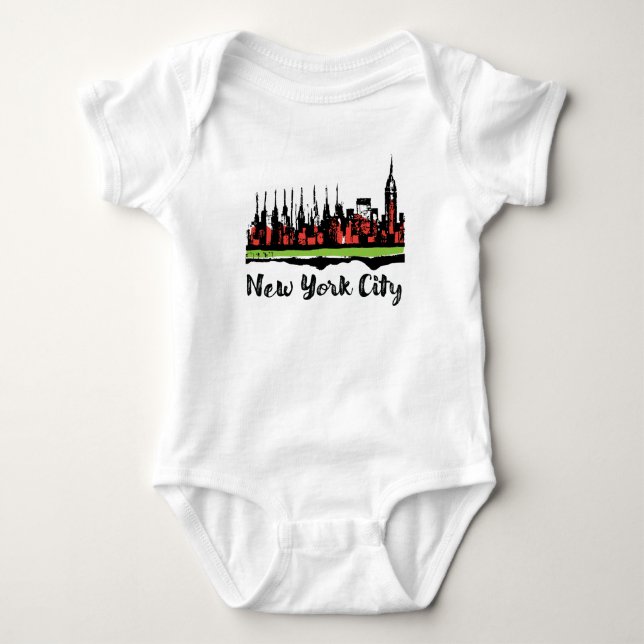 Body Dessin / illustration de T-shirt New York (Devant)