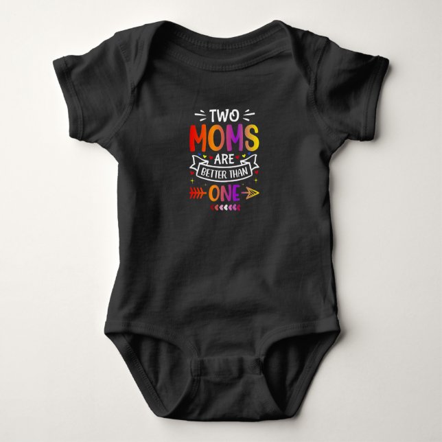 Body Deux Mama Lesbiennes Moms LGBTQ Fier (Devant)