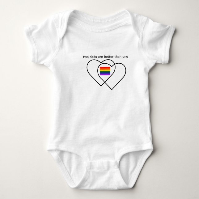 Body deux papas sont meilleurs qu'un bébé de gay pride (Devant)