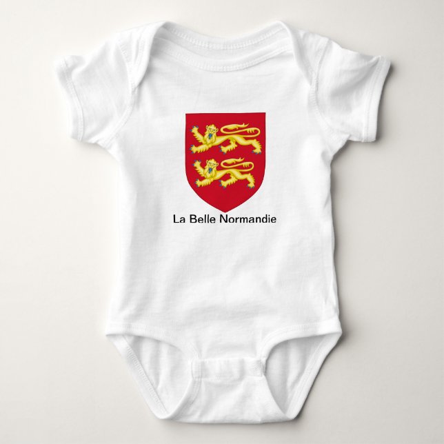 Body „die schöne Normandie " Baby Strampler (Vorderseite)