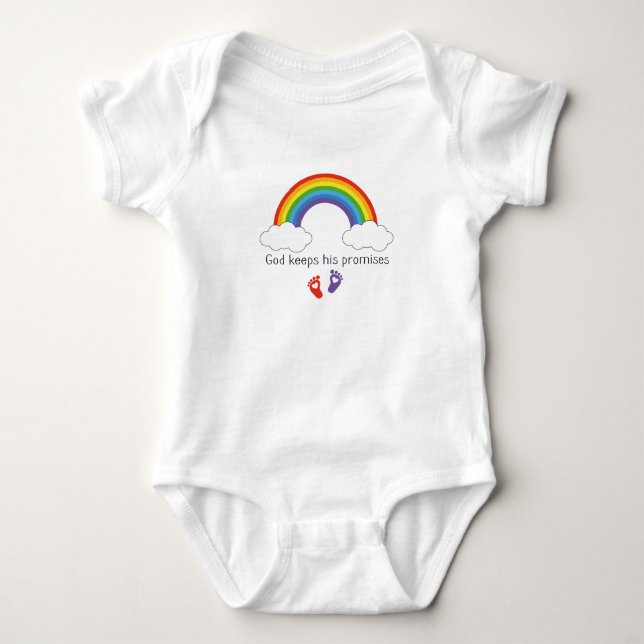 Body Dieu tient ses promesses Rainbow bébé gown (Devant)