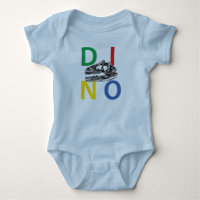 DINO - Bodysuit bleu clair pour bébé Jersey