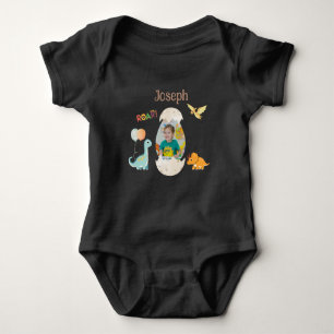 Body Dinosaur Anniversaire Baby Outfit - Nom personnali