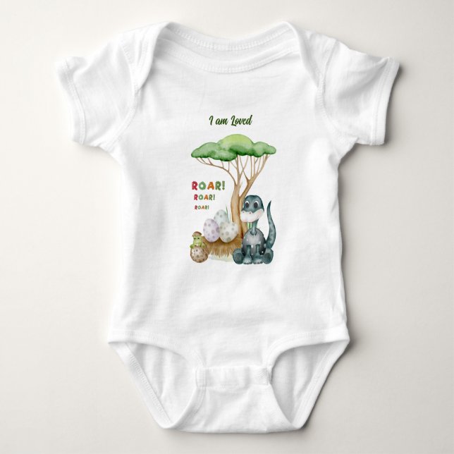 Body Dinosaur Bodysuit bébé | T-shirt famille Personnal (Devant)