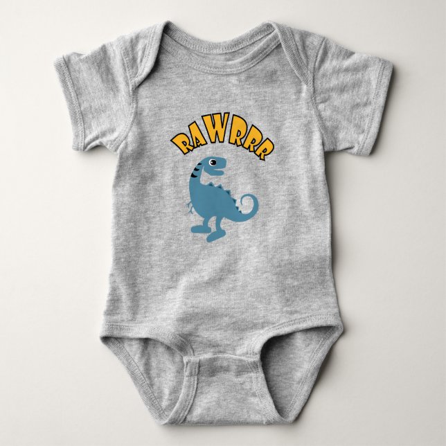 Body Dinosaure bébé design - Bodysuit Jersey bébé (Devant)