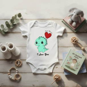 Body Dinosaure Mignon Menthe