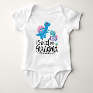 Body Dinosaures bleus - Aimé par grand-mère