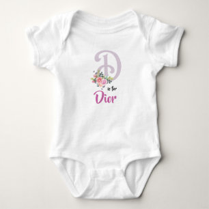 Body Dior Nom Baby Outfit Lettre D Romper Girl Floral