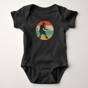 Body Disque Golf Player Silhouette Retro Sports