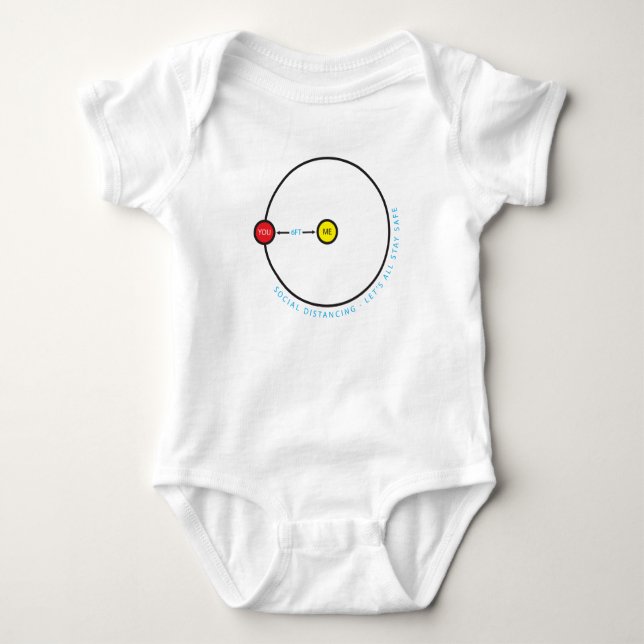 Body Distances sociales 6 6 Pieds Graphisme - Restez en (Devant)
