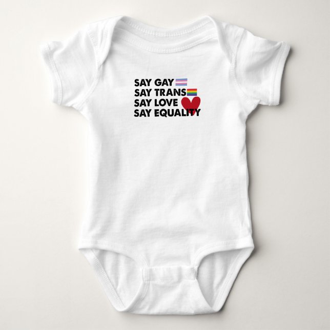 Body Dites Gay Dites Trans Dites Amour Dites Égalité Fi (Devant)