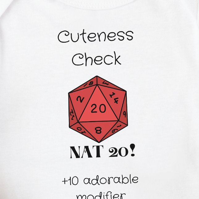 Body DnD Baby - Vigilance Check Nat 20 (Créateur téléchargé)