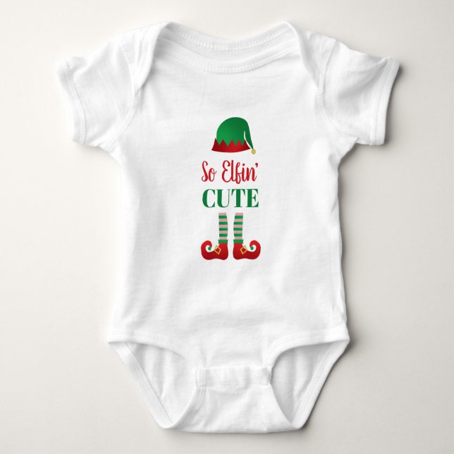 Body Donc Elfing Mignonne Noël Drôle Drôle Dit (Devant)