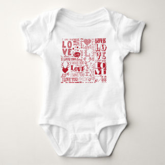 Body Doodles d'amour à la main, charmant motif.